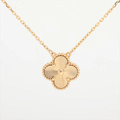 Van Cleef & Arpels Vintage Alhambra Guilloche Necklace