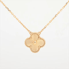 Van Cleef & Arpels Vintage Alhambra Guilloche Necklace