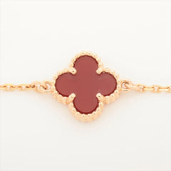 Van Cleef & Arpels Sweet Alhambra Carnelian Bracelet