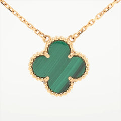 Van Cleef & Arpels Vintage Alhambra Malachite Necklace
