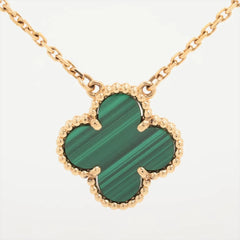 Van Cleef & Arpels Vintage Alhambra Malachite Necklace