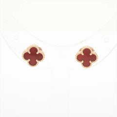 Van Cleef & Arpels Sweet Alhambra Carnelian Earrings