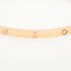 Cartier Love SM Pink Gold Size 17 Bracelet