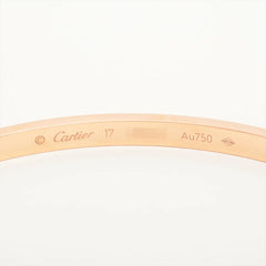 Cartier Love SM Pink Gold Size 17 Bracelet