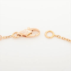 Van Cleef & Arpels Sweet Alhambra Hearts Carnelian Pink Gold Bracelet