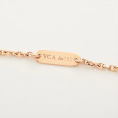 Van Cleef & Arpels Vintage Alhambra Limited Edition Holiday Pendant Mother of Pearl Diamond Necklace