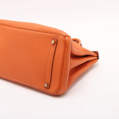 Hermes Birkin 35 Orange O Square Stamp