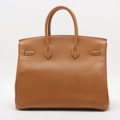 Hermes Birkin 35 Natural Sable Square F Stamp