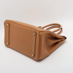 Hermes Birkin 35 Natural Sable Square F Stamp