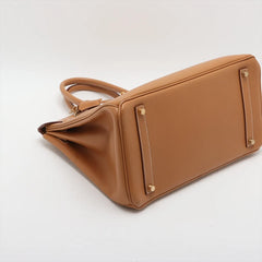 Hermes Birkin 35 Natural Sable Square F Stamp