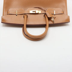 Hermes Birkin 35 Natural Sable Square F Stamp