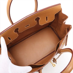 Hermes Birkin 35 Natural Sable Square F Stamp
