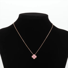 Van Cleef & Arpels Vintage Alhambra Sable Diamond Necklace Holiday Pendant 2015