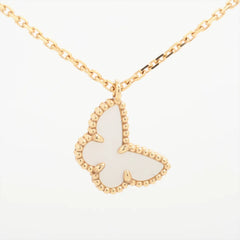 Van Cleef & Arpels Sweet Alhambra Papillon Butterfly Mother of Pearl Necklace 2025