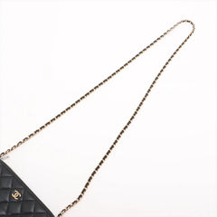 Chanel Matelasse Wallet with Chain Black