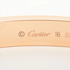 Cartier Classic Model Love Bracelet Size 16 Pink Gold