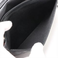 Chanel Caviar Wallet on Chain Black Microchipped