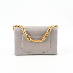 DEAL OF THE WEEK Chanel Grey Chain Flap Caviar