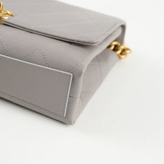 DEAL OF THE WEEK Chanel Grey Chain Flap Caviar