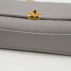 DEAL OF THE WEEK Chanel Grey Chain Flap Caviar