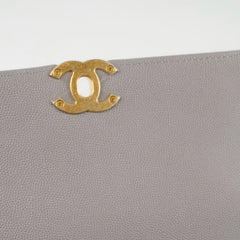 DEAL OF THE WEEK Chanel Grey Chain Flap Caviar