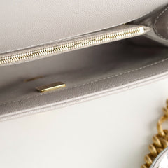 DEAL OF THE WEEK Chanel Grey Chain Flap Caviar