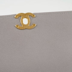 DEAL OF THE WEEK Chanel Grey Chain Flap Caviar