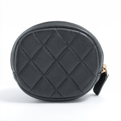 Chanel Caviar Coin Case Black