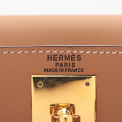 Hermes Kelly 28 Box Calf Gold - V Stamp