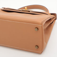 Hermes Kelly 28 Box Calf Gold - V Stamp