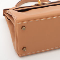 Hermes Kelly 28 Box Calf Gold - V Stamp