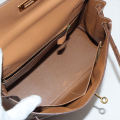Hermes Kelly 28 Box Calf Gold - V Stamp