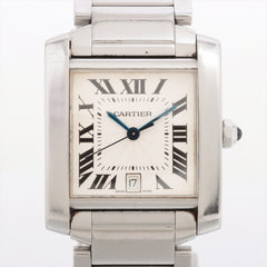 Cartier Large Tank Francaise Stainless Steel watch W51002Q3