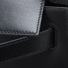Hermes Kelly 28 Box Leather Noir Y Circle Stamp