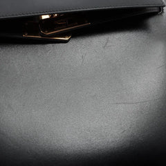 Hermes Kelly 28 Box Leather Noir Y Circle Stamp