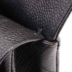 Chanel Medium/Large Caviar Double Classic Flap Black GHW