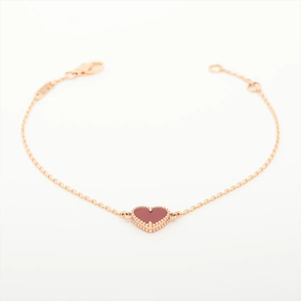 Van Cleef Arpels Sweet Alhambra Hearts Carnelian Bracelet 2025