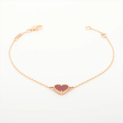 Van Cleef & Arpels Sweet Alhambra Hearts Carnelian Bracelet 2025