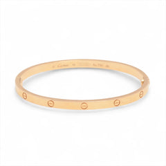 Cartier Love SM Size 16 Pink Gold Bracelet