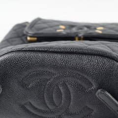 Chanel CC Filigree Quilted Caviar Backpack