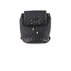 Chanel CC Filigree Quilted Caviar Backpack