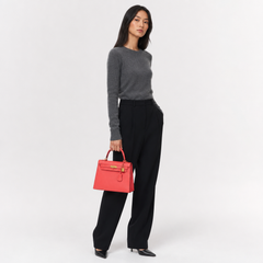 Hermes Kelly 25 Epsom Sellier Rose Jaipur X Stamp 2016 - On model