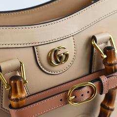 Gucci Diana Medium Bamboo Tote in Beige