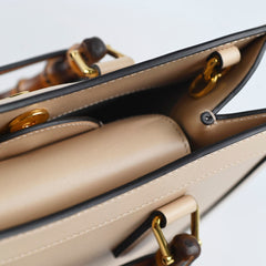 Gucci Diana Medium Bamboo Tote in Beige