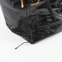 Saint Laurent YSL Mini Downtown Tote Patent Black
