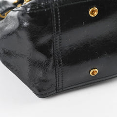 Saint Laurent YSL Mini Downtown Tote Patent Black