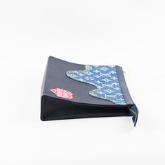 Louis Vuitton x Nigo Monogram Denim Drip Pochette Voyage MM