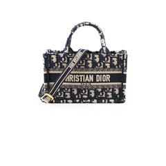 Christian Dior Mini Book Tote Oblique Navy