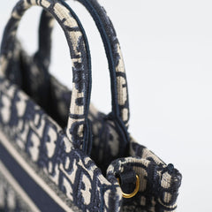 Christian Dior Mini Book Tote Oblique Navy