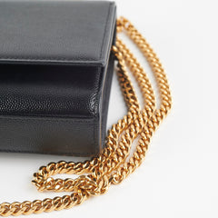 Saint Laurent Small Kate Black Chain Bag